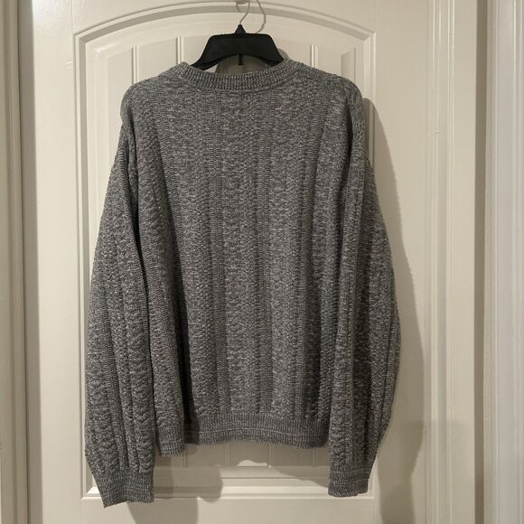 Haggar Men's Gray Knit Crew Neck Long Sleeves Sweater Size XL NWOT - Picture 2 of 11